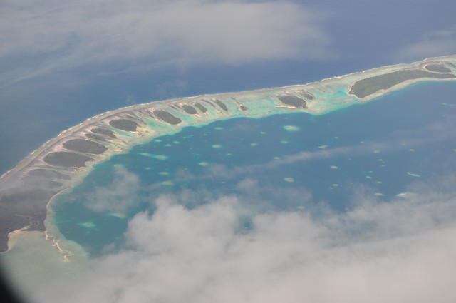 photo aerienne de la polynesie