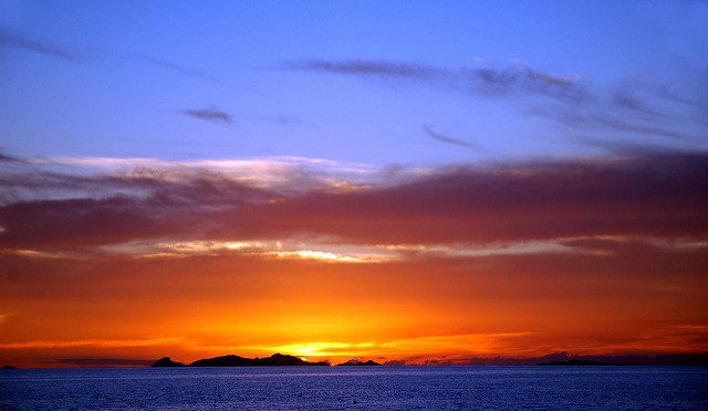 blog voyage fidji coucher de soleil sur locean
